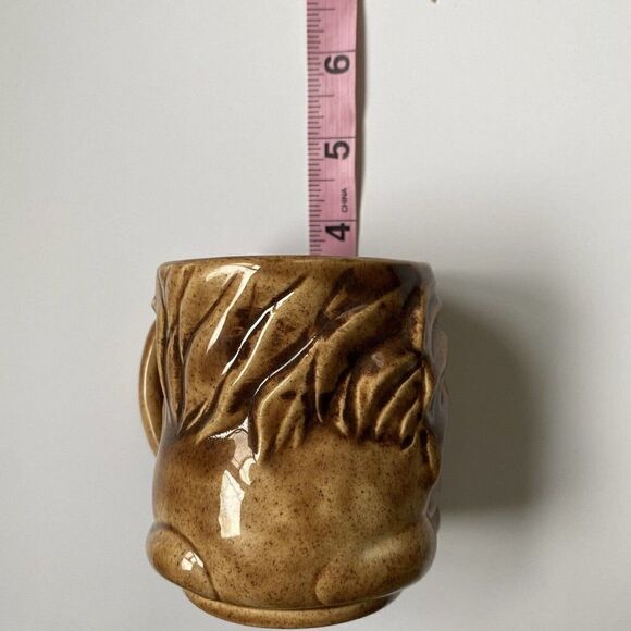 Vintage Lion Mug Cup Ceramic Coffee Tea Brown - Picture 9 of 9